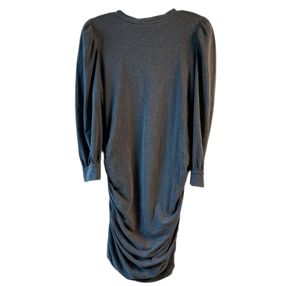 NWT Anthropologie Sundry ruched gray mini dress - Picture 10 of 14